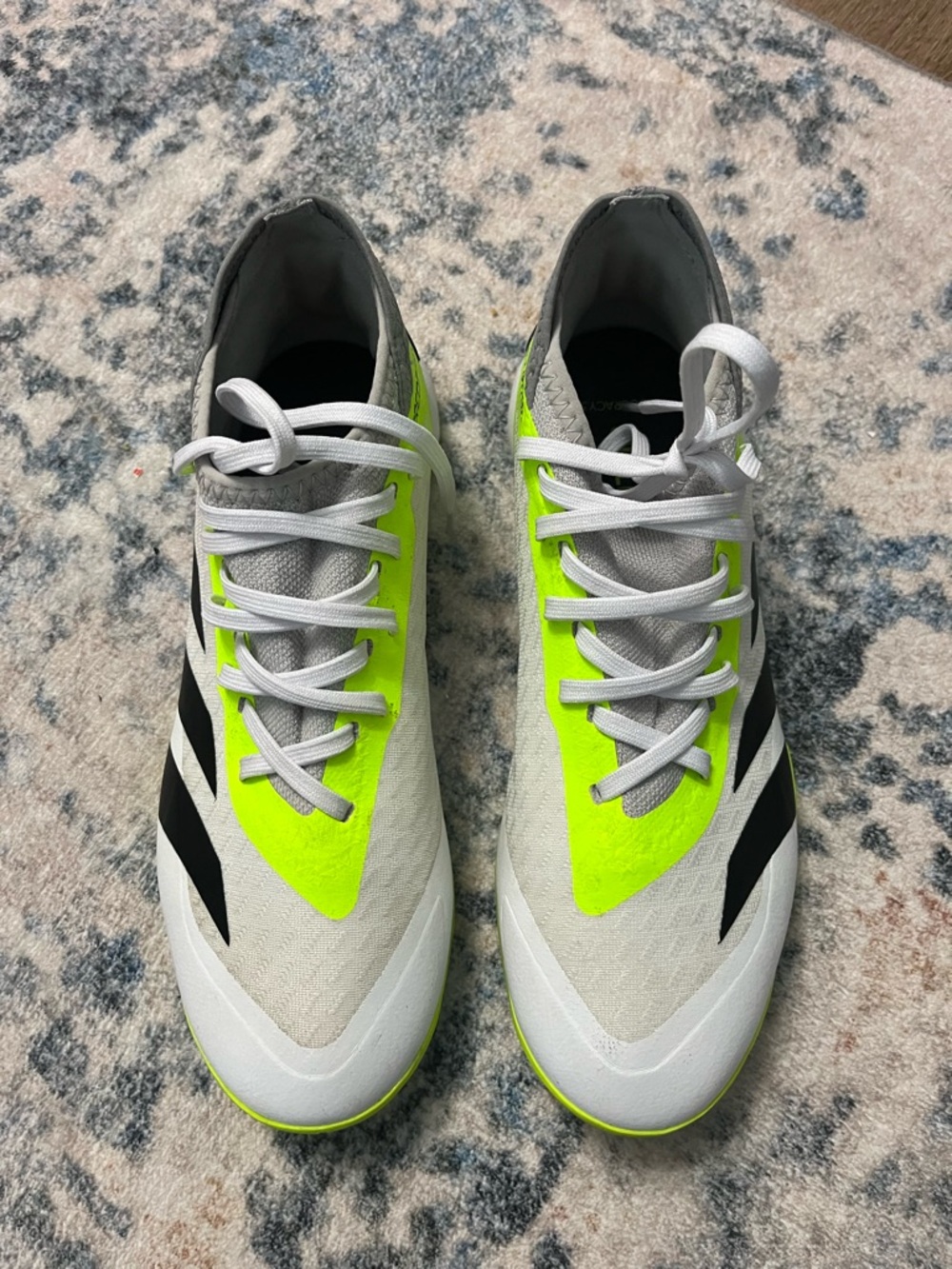 ADIDAS PREDATOR Men’s Athletic Shoes - Gray, Neon Yellow & Black